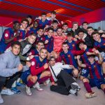 Barcelona Atletic en el vestuario